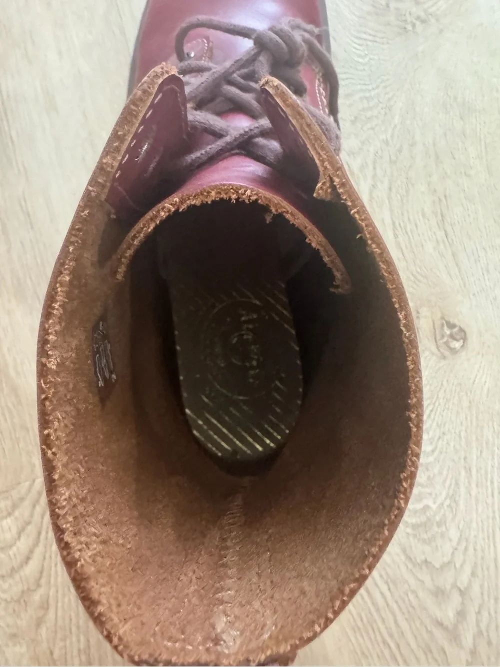 Dr. Martens Burgundy Leather Ankle Boots